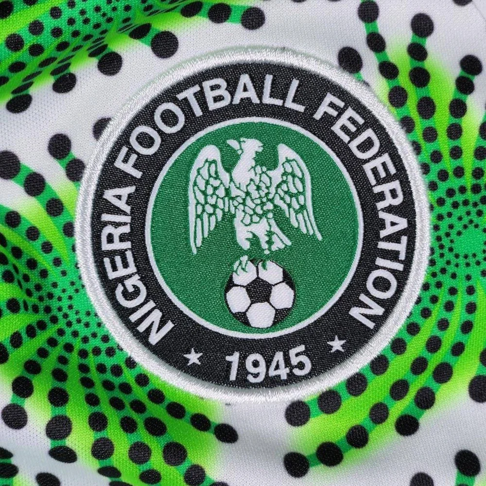 Nike Nigeria NFF Dri-FIT Pre-Match Training Jersey Green White 2022-2023 Kids M